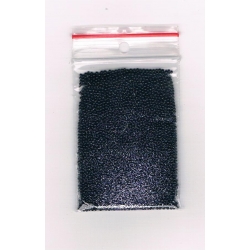 Mikrokulki 1mm   CZARNE, woreczek 8*4,5cm, 12g